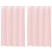Gordijnen voile met doorvoertules 2 st 140x175 cm lichtroze