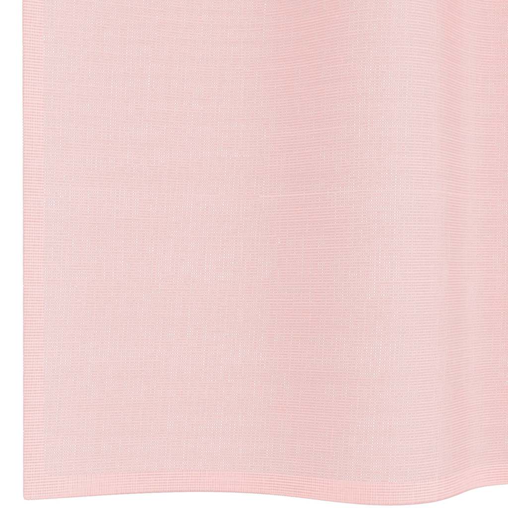 Gordijnen voile met doorvoertules 2 st 140x225 cm lichtroze