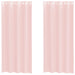 Gordijnen voile met doorvoertules 2 st 140x245 cm lichtroze