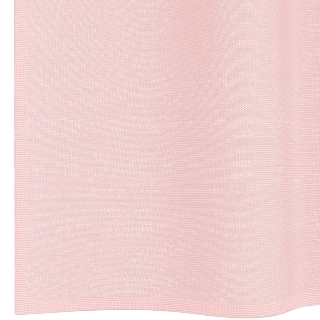 Gordijnen voile met doorvoertules 2 st 140x300 cm lichtroze