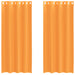 Gordijnen met doorvoertules 2 st 140x225 cm oranje