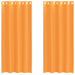 Gordijnen voile met doorvoertules 2 st 140x245 cm oranje