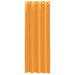 Gordijnen voile met doorvoertules 2 st 140x260 cm oranje