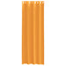 Gordijnen voile met doorvoertules 2 st 140x300 cm oranje
