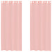 Gordijnen met doorvoertules 2 st 140x225 cm roze