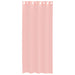 Gordijnen voile met doorvoertules 2 st 140x245 cm roze