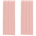 Gordijnen Voile met doorvoertules 2 st 140x260 cm roze