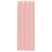 Gordijnen Voile met doorvoertules 2 st 140x260 cm roze