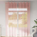 Gordijnen Voile met doorvoertules 2 st 140x260 cm roze