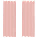 Gordijnen voile met doorvoertules 2 st 140x300 cm roze
