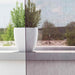 Gordijnen Voile met doorvoertules 2 st paars 140x140 cm