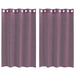Gordijnen Voile met doorvoertules 2 st 140x175 cm paars