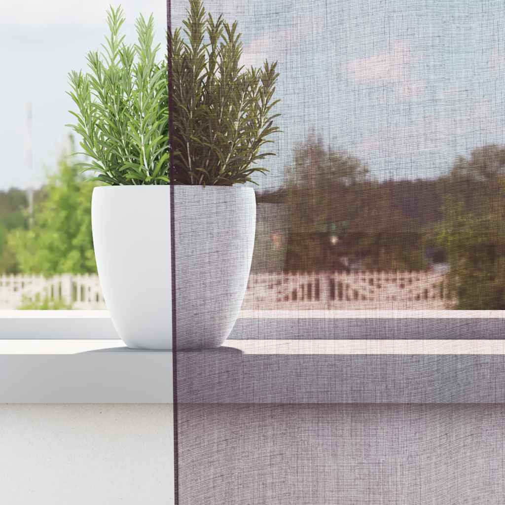 Gordijnen Voile met doorvoertules 2 st 140x175 cm paars