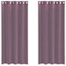 Gordijnen voile met doorvoertules 2 st 140x225 cm paars