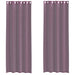 Gordijnen voile met doorvoertules 2 st paars 140x260 cm