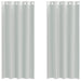 Gordijnen voile met doorvoertules 2 st 140x225 cm lichtgrijs
