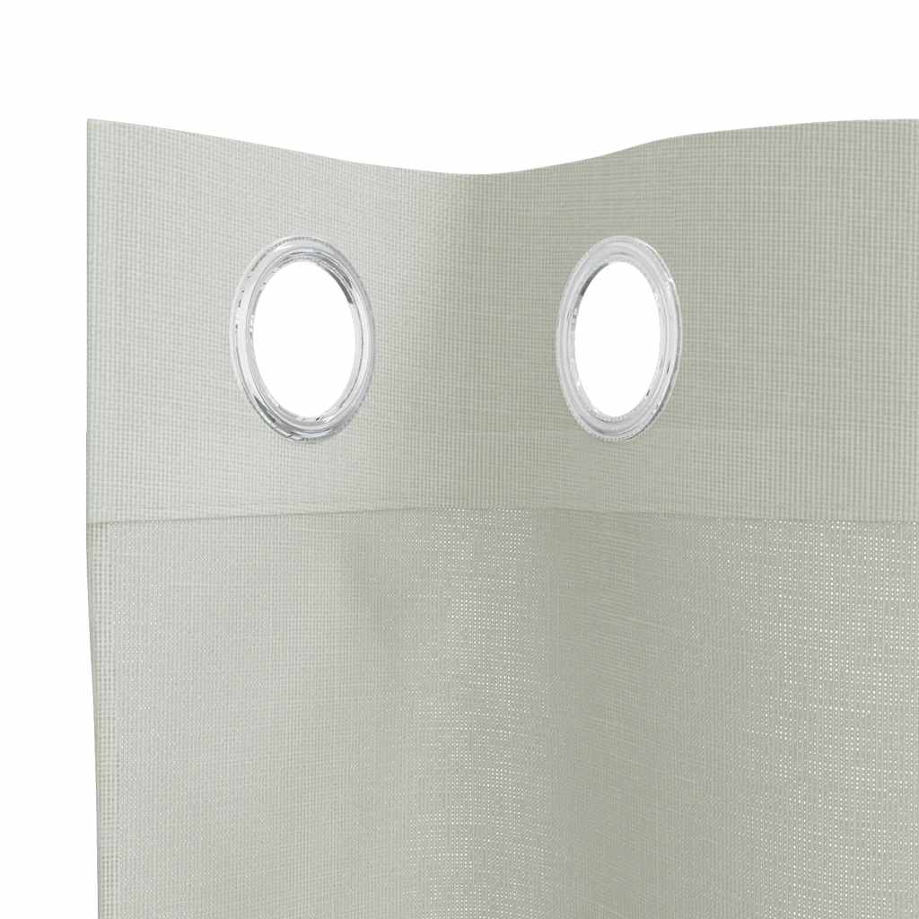 Gordijnen voile met doorvoertules 2 st 140x225 cm lichtgrijs
