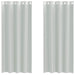 Gordijnen voile met doorvoertules 2 st 140x245 cm lichtgrijs