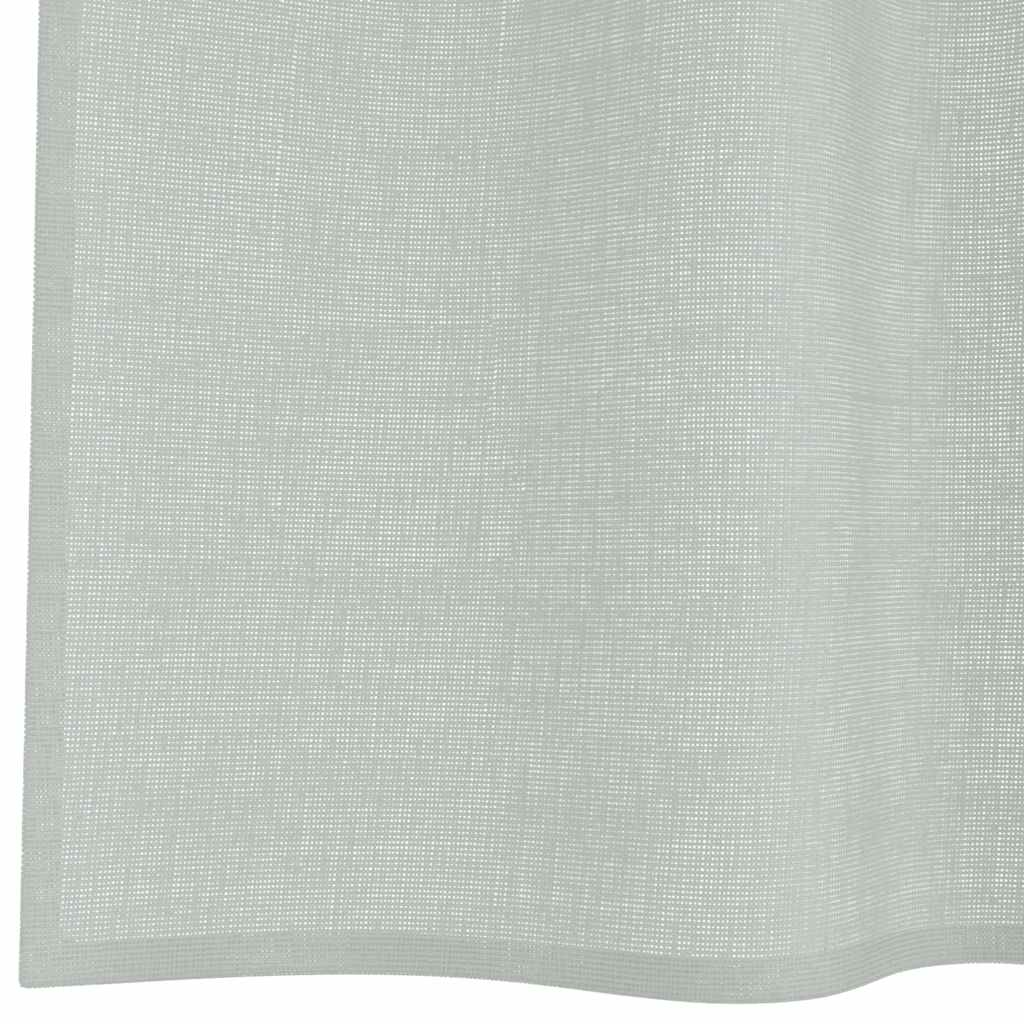 Gordijnen voile met doorvoertules 2 st 140x260 cm lichtgrijs