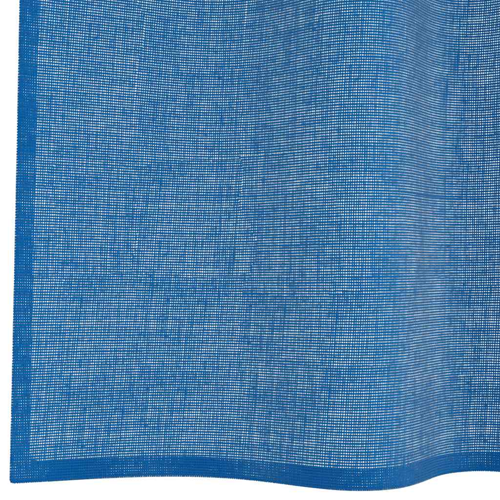 Gordijnen voile met doorvoertules 2 st koningsblauw