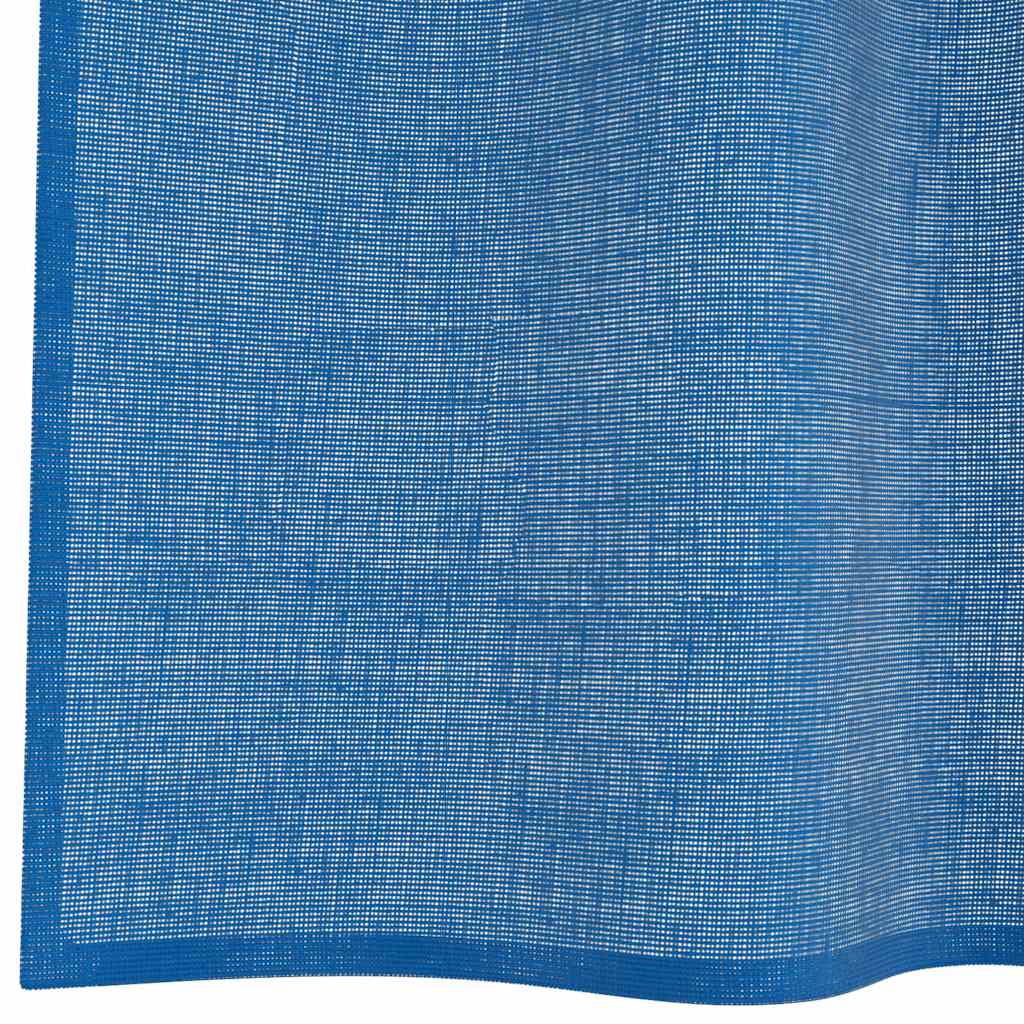 Gordijnen voile met doorvoertules 2 st koningsblauw