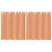 Gordijnen voile met doorvoertules 2 st terracotta