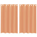 Gordijnen voile met doorvoertules 2 st terracotta
