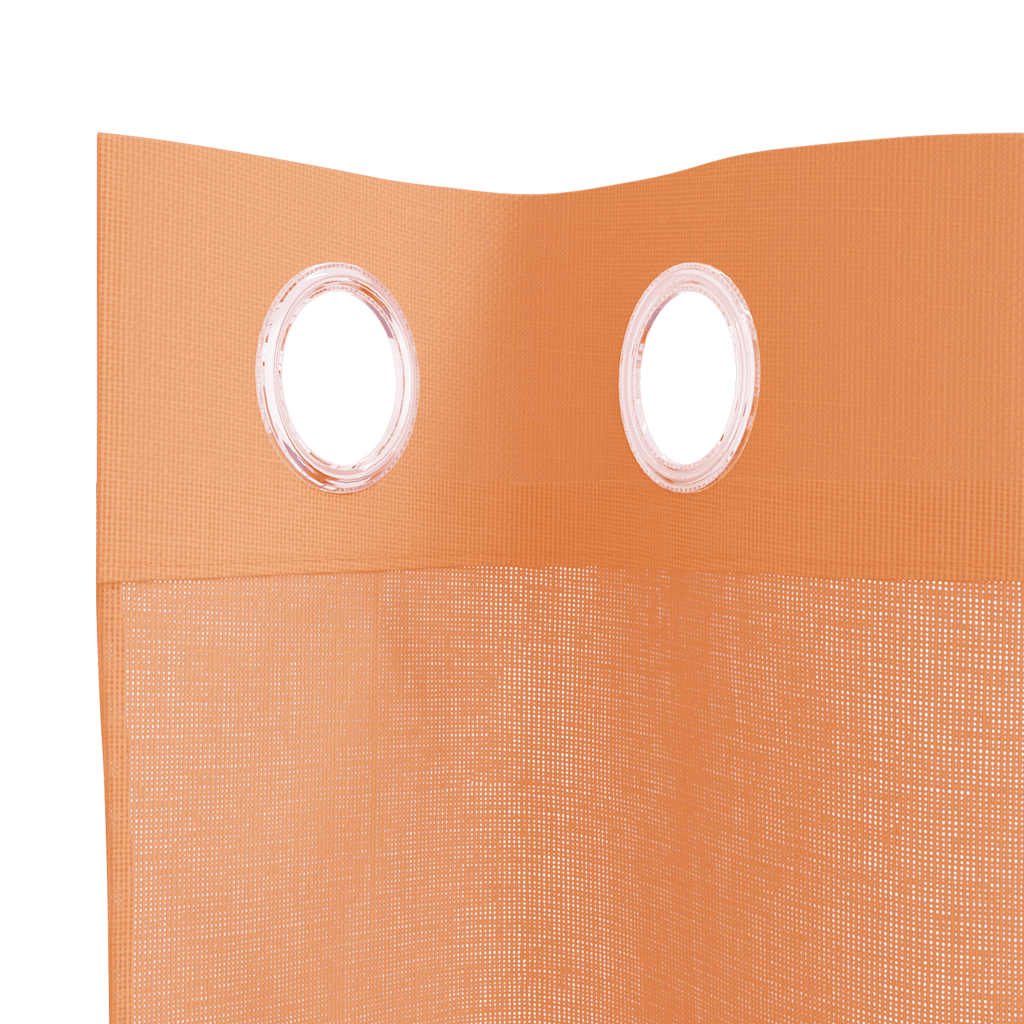 Gordijnen voile met doorvoertules 2 st terracotta