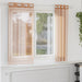 Gordijnen voile met doorvoertules 2 st terracotta