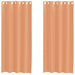 Gordijnen voile met doorvoertules 2 st terracotta