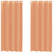 Gordijnen voile met doorvoertules 2 st terracotta