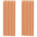 Gordijnen voile met doorvoertules 2 st terracotta