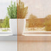 Gordijnen voile met doorvoertules 2 st terracotta
