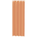 Gordijnen voile met doorvoertules 2 st terracotta