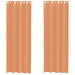 Gordijnen voile met doorvoertules 2 st terracotta