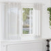 Gordijnen voile met doorvoertules 2 st wit