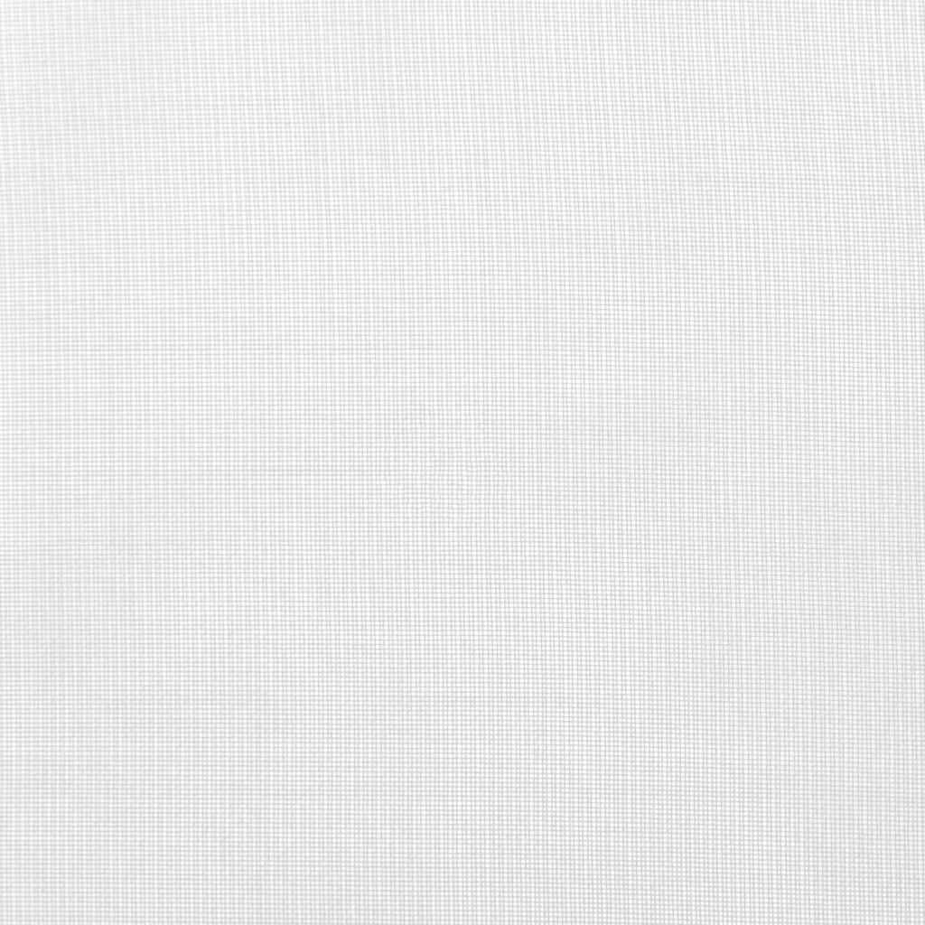 Gordijnen voile met doorvoertules 2 st wit