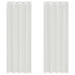 Gordijnen voile met doorvoertules 2 st wit