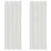 Gordijnen voile met doorvoertules 2 st wit