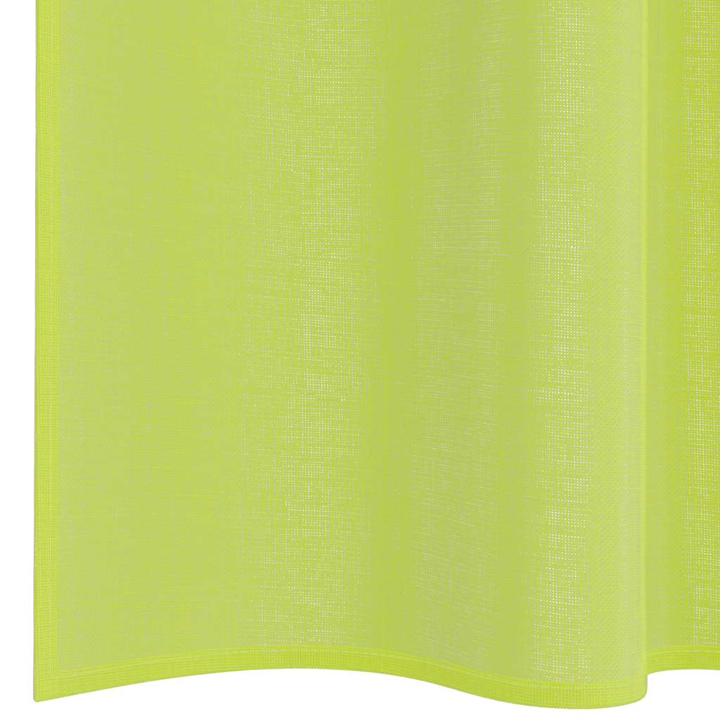 Gordijnen voile met roedezakken 2 st appelgroen