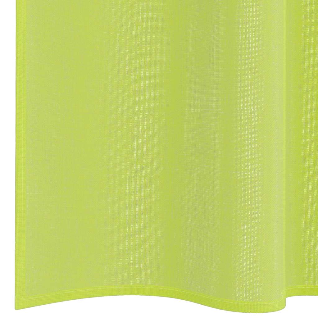 Gordijnen voile met roedezakken 2 st appelgroen