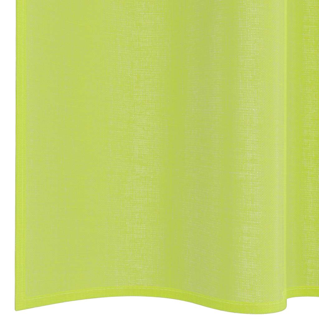 Gordijnen voile met roedezakken 2 st appelgroen