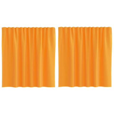 Gordijnen voile met roedezakken 2 st oranje