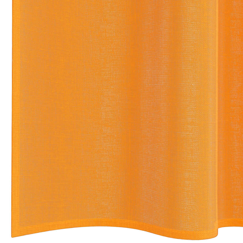 Gordijnen voile met roedezakken 2 st oranje