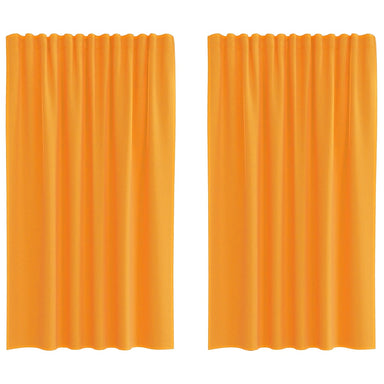 Gordijnen voile met roedezakken 2 st oranje