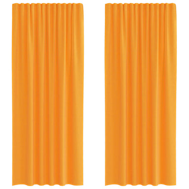 Gordijnen voile met roedezakken 2 st oranje