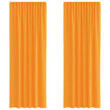 Gordijnen voile met roedezakken 2 st oranje