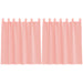 Gordijnen voile met roedezakken 2 st roze