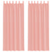 Gordijnen voile met roedezakken 2 st roze