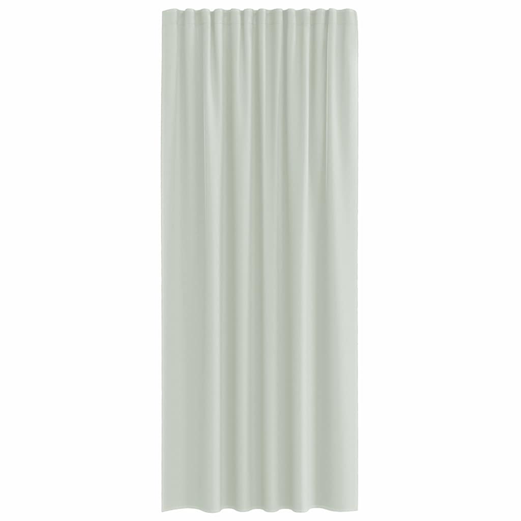 Gordijnen voile met roedezakken 2 st lichtgrijs